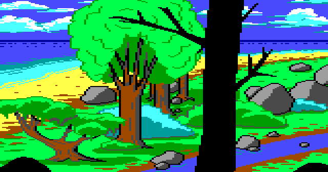 picture of the visual screen of a room
