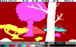 a work-in-progress shot of the priority screen with background tracing turned off