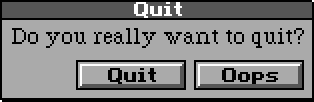Quit Button